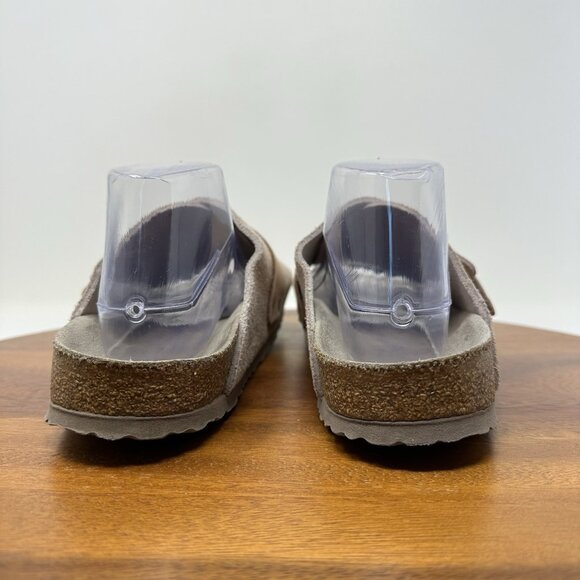 Birkenstock Kyoto Sandals Womens Size 10 Mens 8 EU 41 Tan Nubuck Medium - Picture 7 of 13